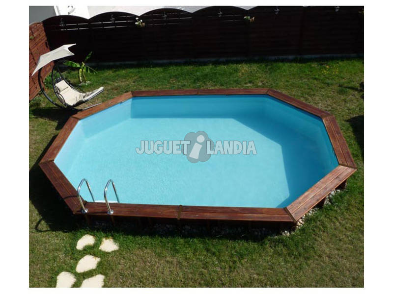 Piscina Oval Madeira Camomille 620X395X127 cm. Gre 790202