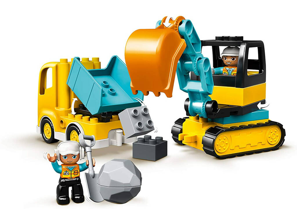 Lego Duplo Town Camion et Excavatrice à Chenilles 10931