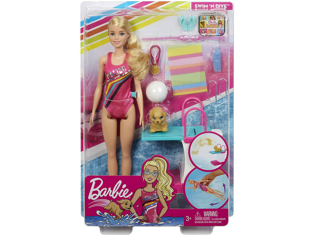 Barbie Nadar e Mergulhar Mattel GHK23