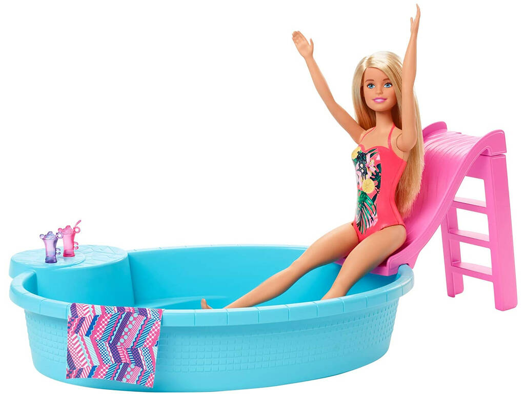 Barbie com Piscina Mattel GHL91