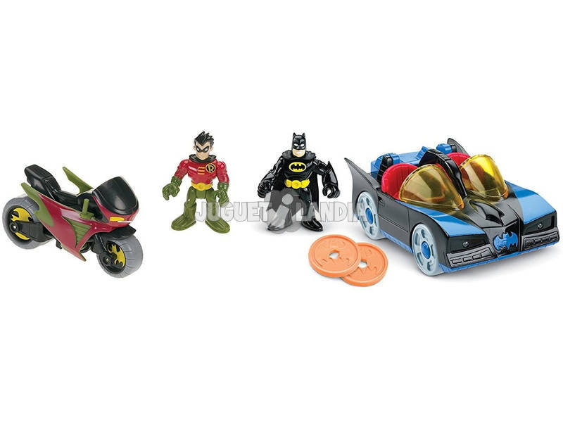 Imaginext Batmobile e Moto DC Superfriends Mattel CGL38