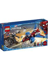 Lego Super Heroes Jet Arachnide contre Armure Robotisée de Venom 76150