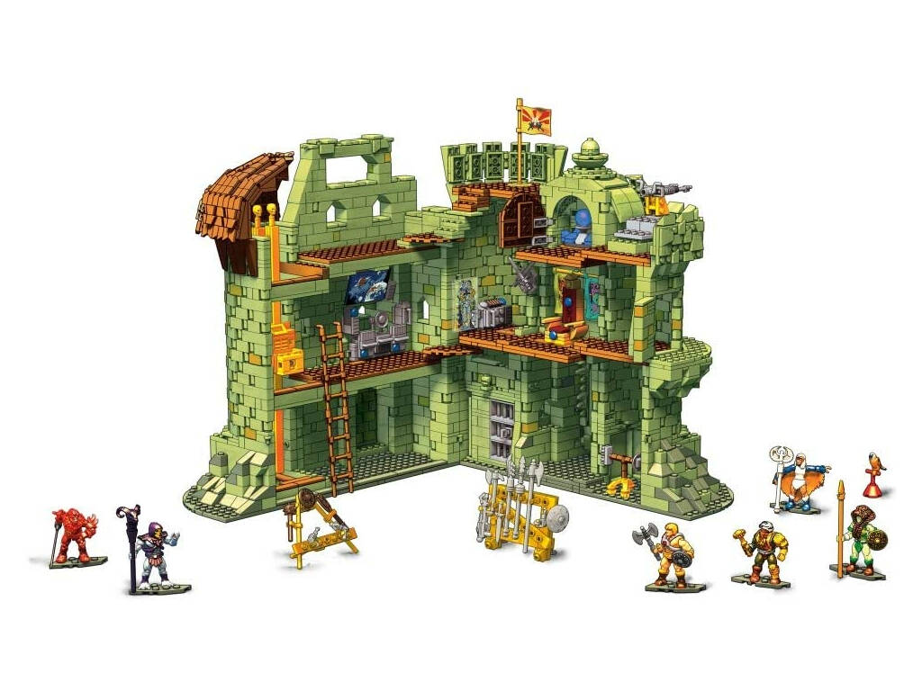 Másters Do Universo Mega Construx Castelo Grayskull com Figuras Mattel GGJ67