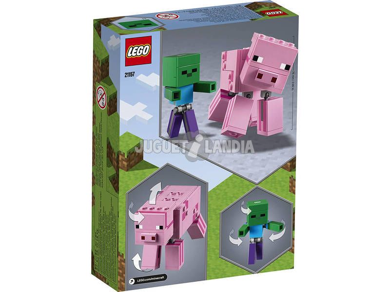 Lego Minecraft Big Fit Cerde con Bebé Zombi 21157