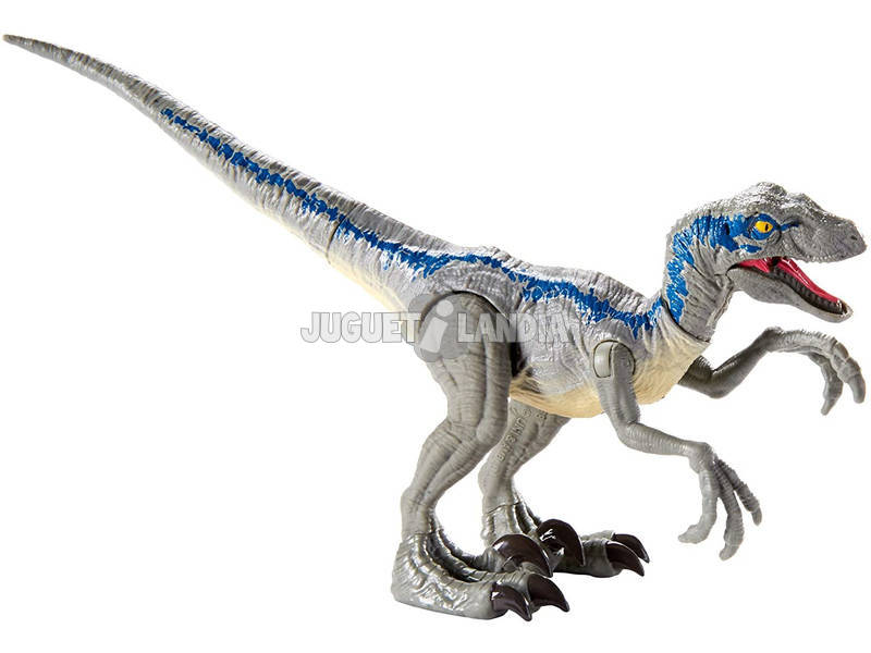 Jurassic World Velociraptor Blue Attacco Selvaggio Mattel GCR55