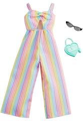 Completo Barbie Moda Look Tuta Multicolore Mattel GHW76