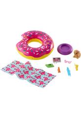 Barbie Kit Meubles Extérieur Piscine Mattel FXG38