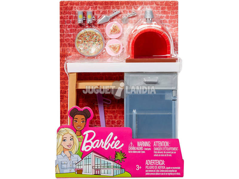 Barbie Set Muebles Exterior Horno Mattel FXG39