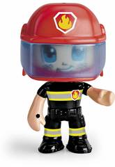 Pin y Pon Action Figura Emerg�ncia Bombeiro Famosa 700014491