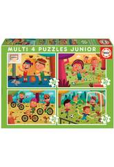 Puzzle Multi 4 Junior Sports von Educa 18602