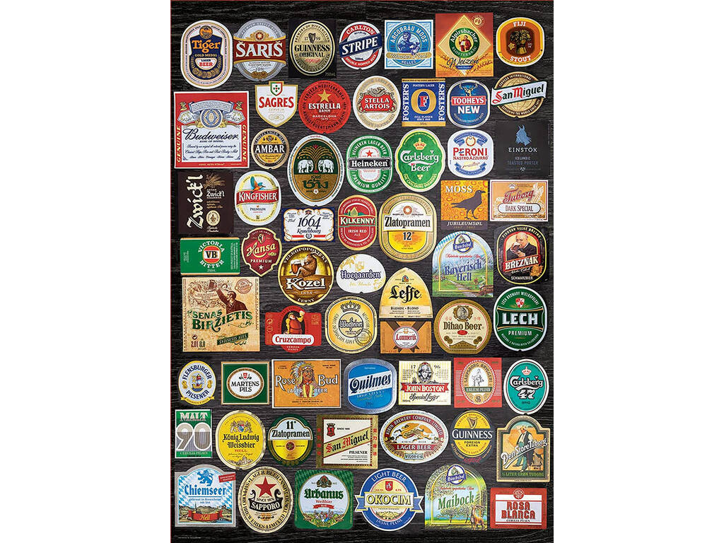 Puzzle 1500 Étiquettes de Bière. Educa 18463
