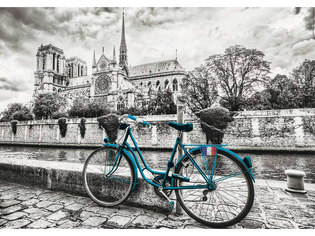 Puzzle 500 Fahrrad in der Nähe von Notre Dame 