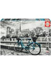 Puzzle 500 Fahrrad in der Nhe von Notre Dame 