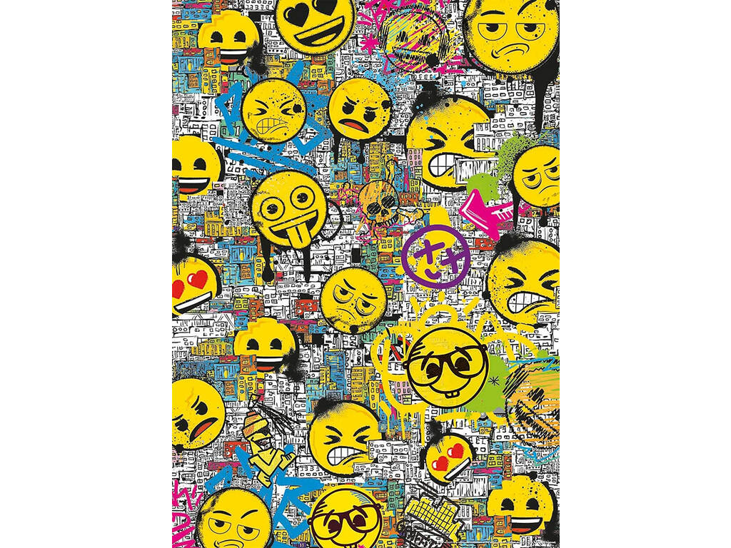 Puzzle 500 Emoji Graffiti Educa 18485