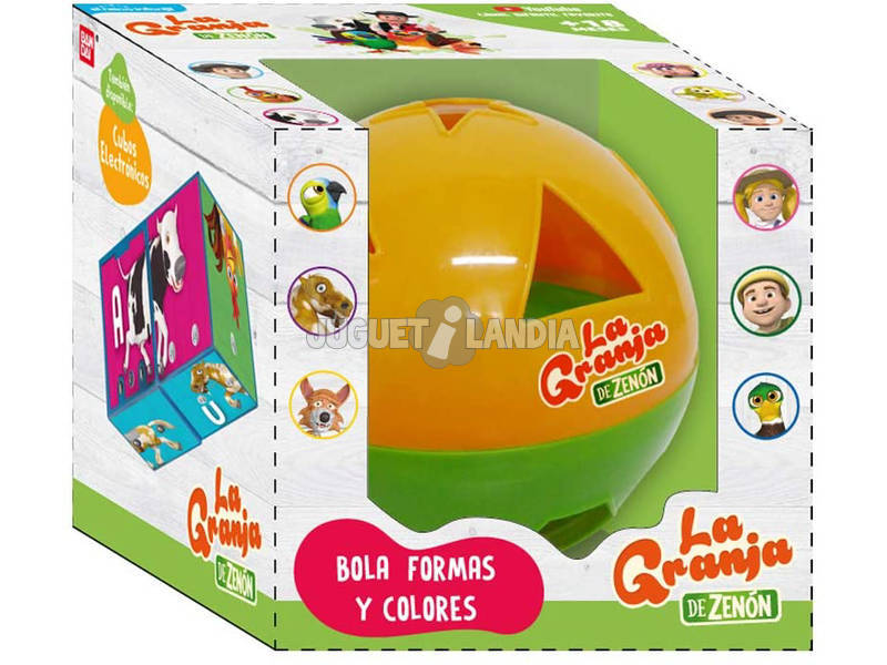La Granja De Zenón Bola Aprende Las Formas y Colores Bandai TO83100