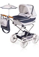 Chariot de Poupée Reborn Classic Romantic Pliant avec Parasol DeCuevas 82037