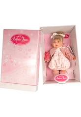 Poupée Petit Rose Avec Couette 27 cm. Antonio Juan 1232