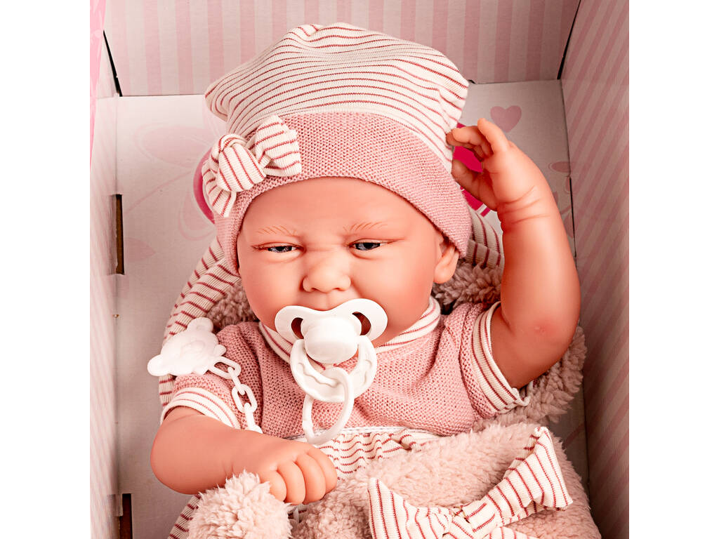 Neugeborene Carla Streife Sack Puppe 40 cm. von Antonio Juan 5081