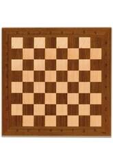 Schach- und Damebrett aus Holz 33x33 cm. Cayro T-137