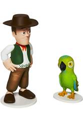 La Ferme De Zen�n Kit 2 Figurines Zen�n et Perroquet Pepe Bandai 82003