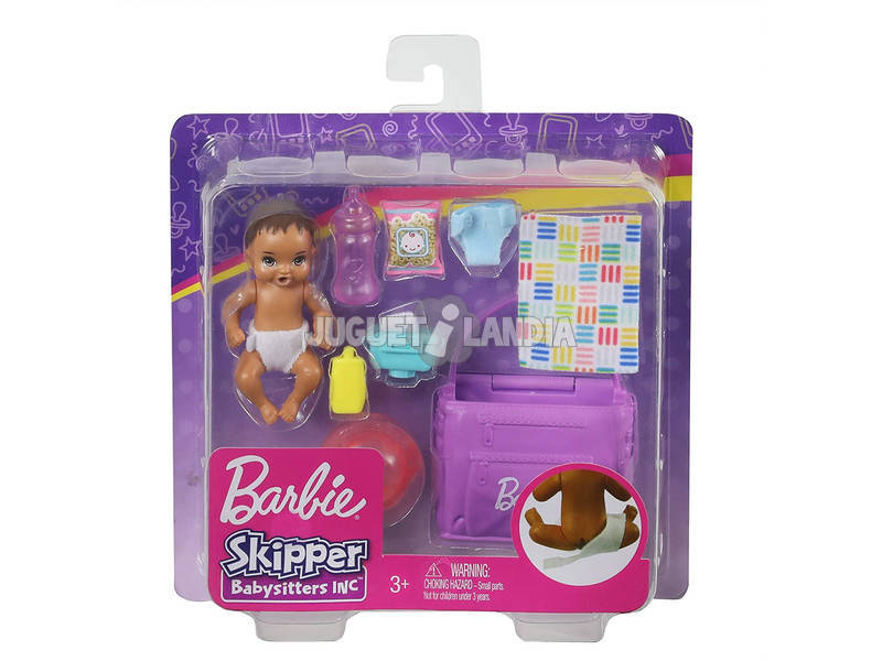 Barbie Skipper Canguru de Bebés Hora de Mudar a Fralda Mattel GHV86