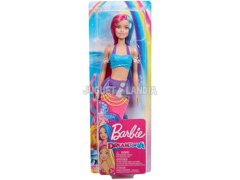 Barbie Sirena Dreamtopia Rosa e Blu Mattel GJK08