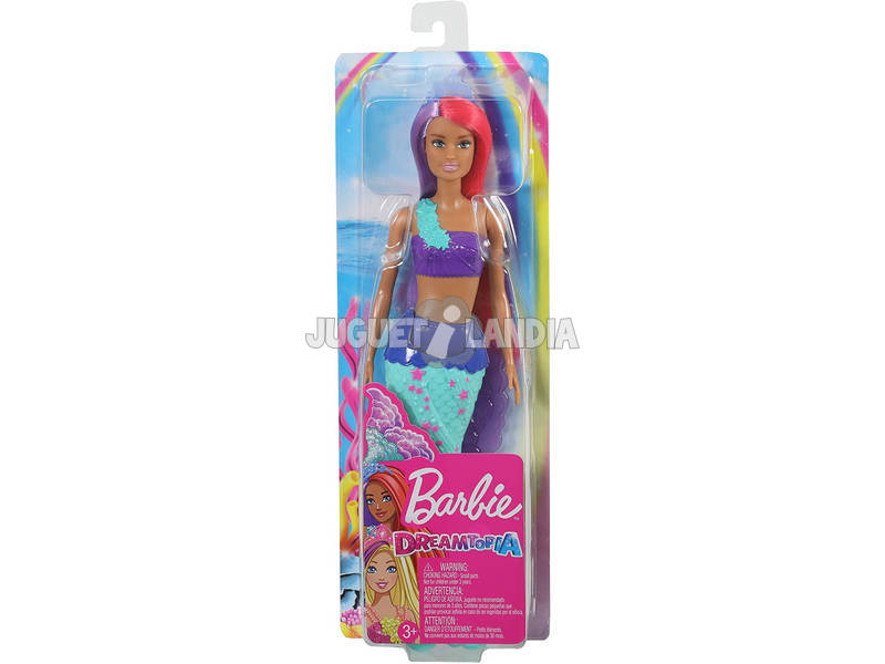 Barbie Sirena Dreamtopia Viola e Corallo Mattel GJK09