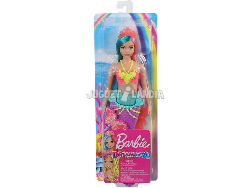 Barbie Sirène Dreamtopia Rose et Bleue Mattel GJK11