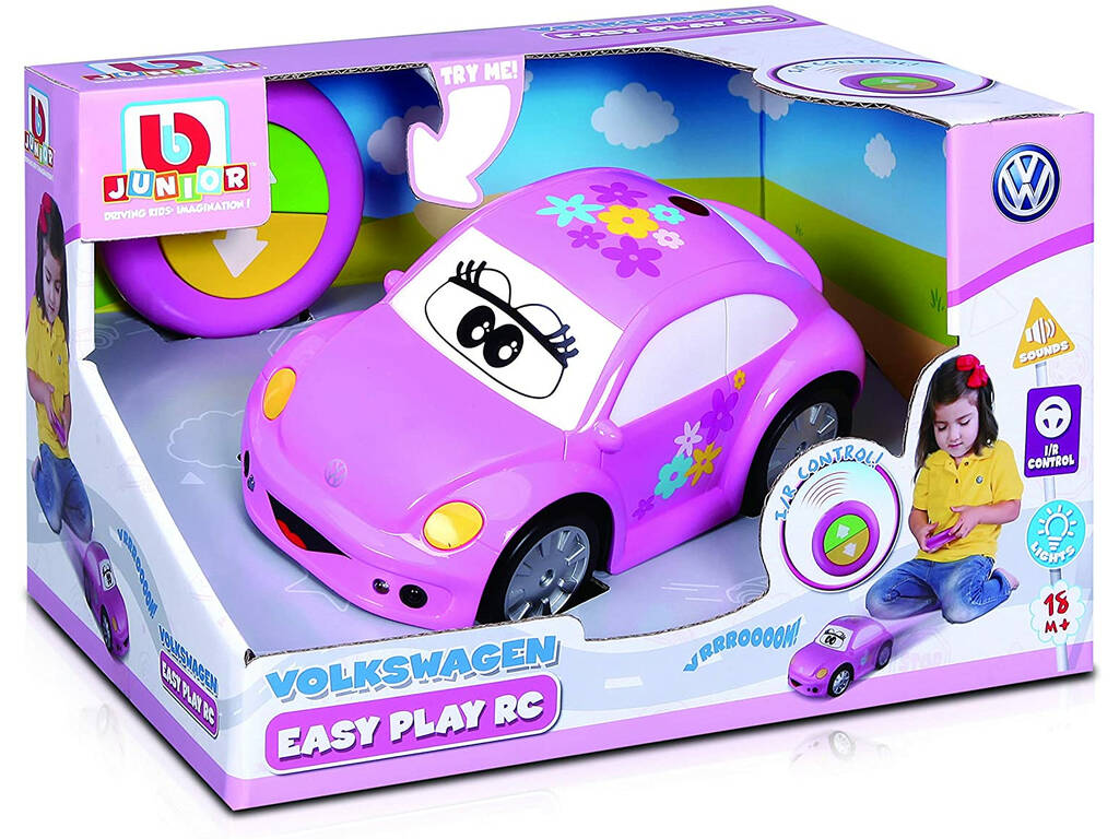 Burago Junior Comando Volkswagen Easy Play Cor-de-rosa Tavitoys 16-92003