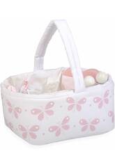 Corbeille Elegance Rose avec des Accessoires Arias 6034