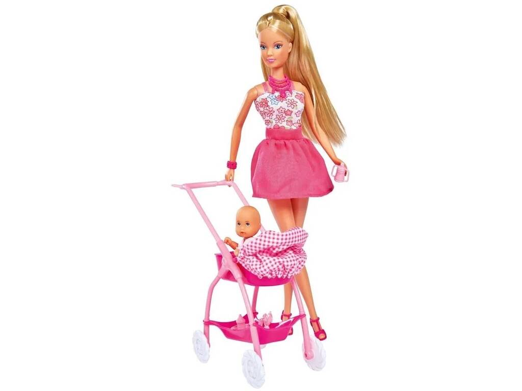 Steffi Love Poupée avec kit de promenade pour bébé