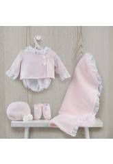 Vestido Mu�eca 43 cm. Chaqueta Rosa con Toquilla Asivil 3363520
