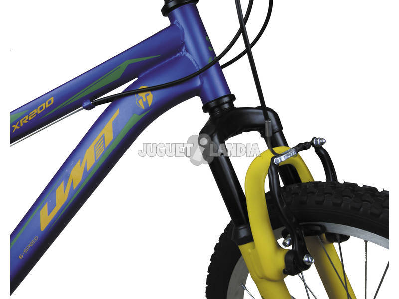 Bicicletta XR-200 Blu con Cambio Shimano 6V e Sospensione Anteriore Umit 2070CS-2