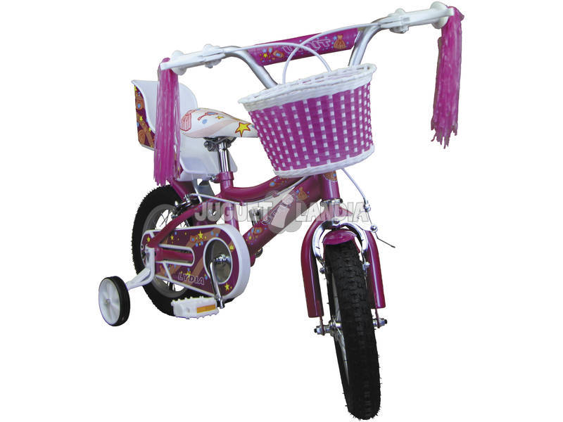 Fahrrad 12 Lydia mit Korb und Puppenhalter Umit J1261