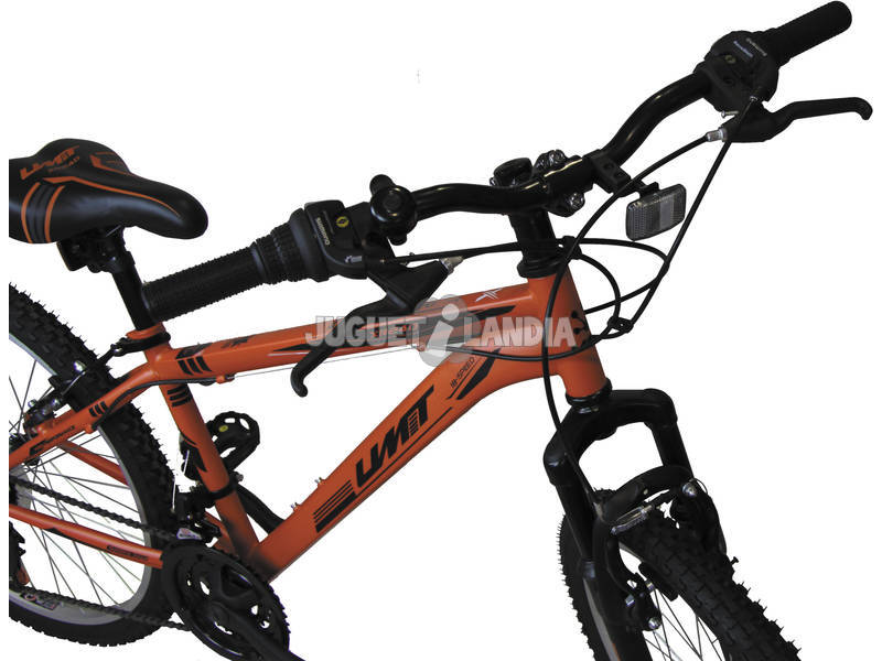 Bicicleta XR-240 Laranja com Cambio Shimano 18v e Suspenção Dianteira Umit 2470CS-6