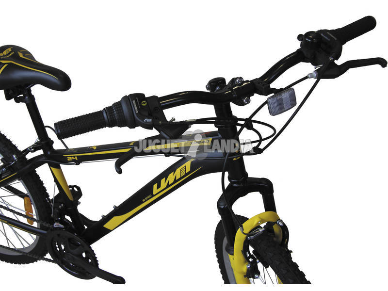 Bicicleta XR-240 Preta e Laranja com Cambio Shimano 18v e Suspenção Dianteira Umit 2470CS-76