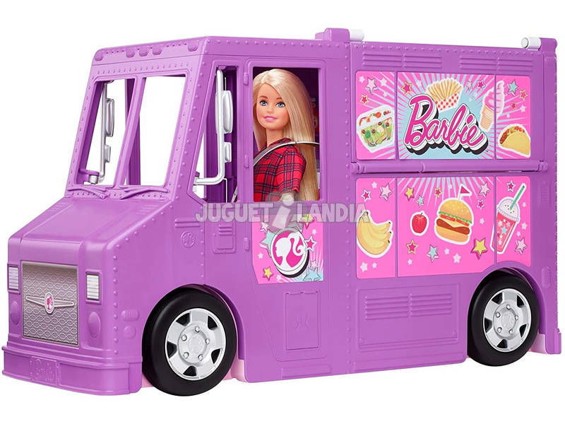 Barbie Fourgon Alimentaire avec des Accessoires Mattel GMW07