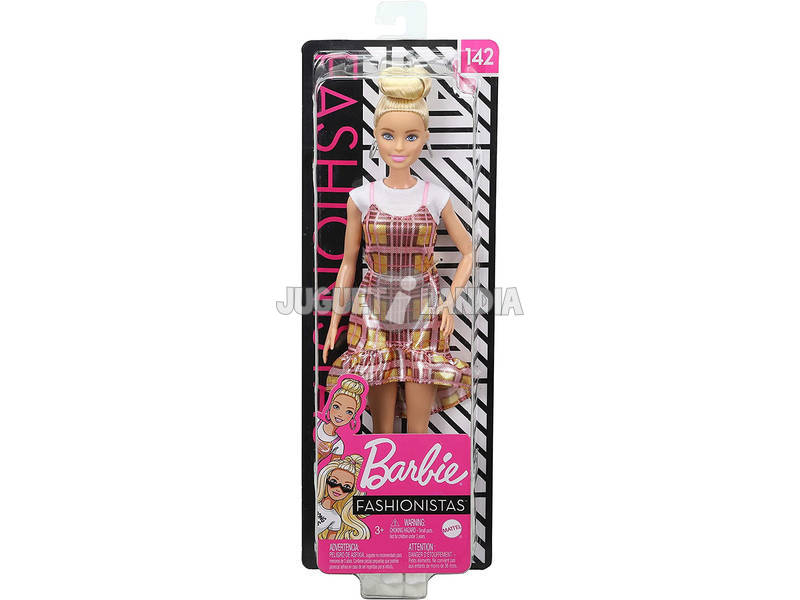 Barbie Fashionistas Plaid Dress Mattel GHW56