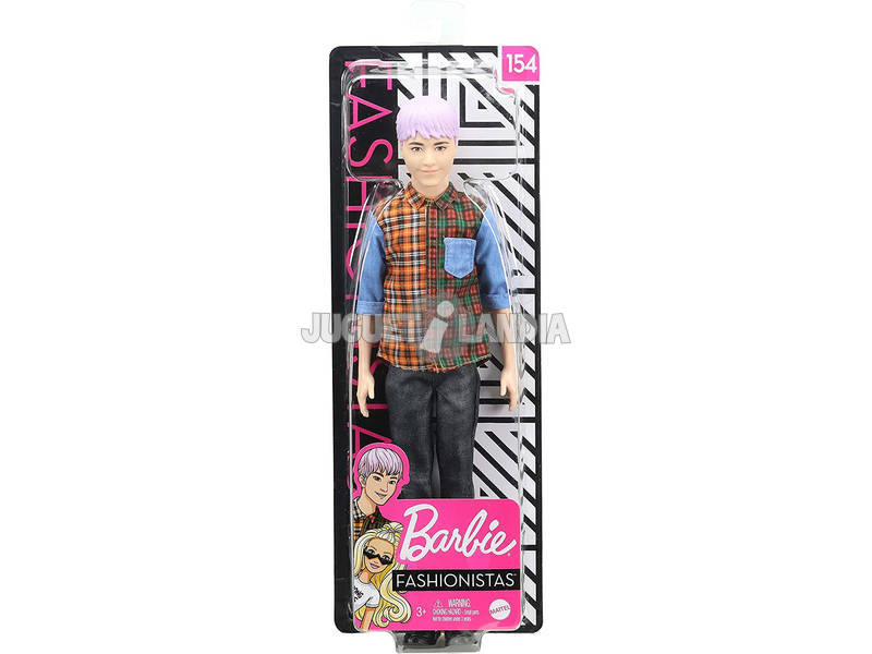 Barbie Ken Fashionista Capelli Lilla Mattel GHW70