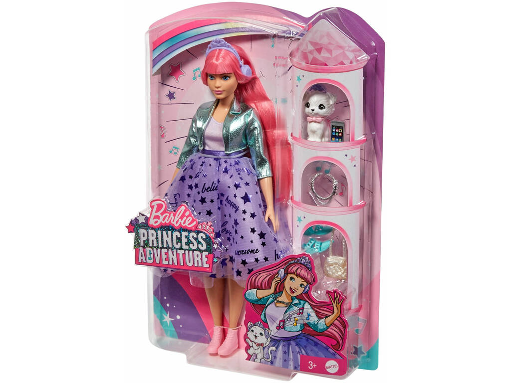 Barbie Princess Adventure mit Haustier und Zubehör Mattel GML77