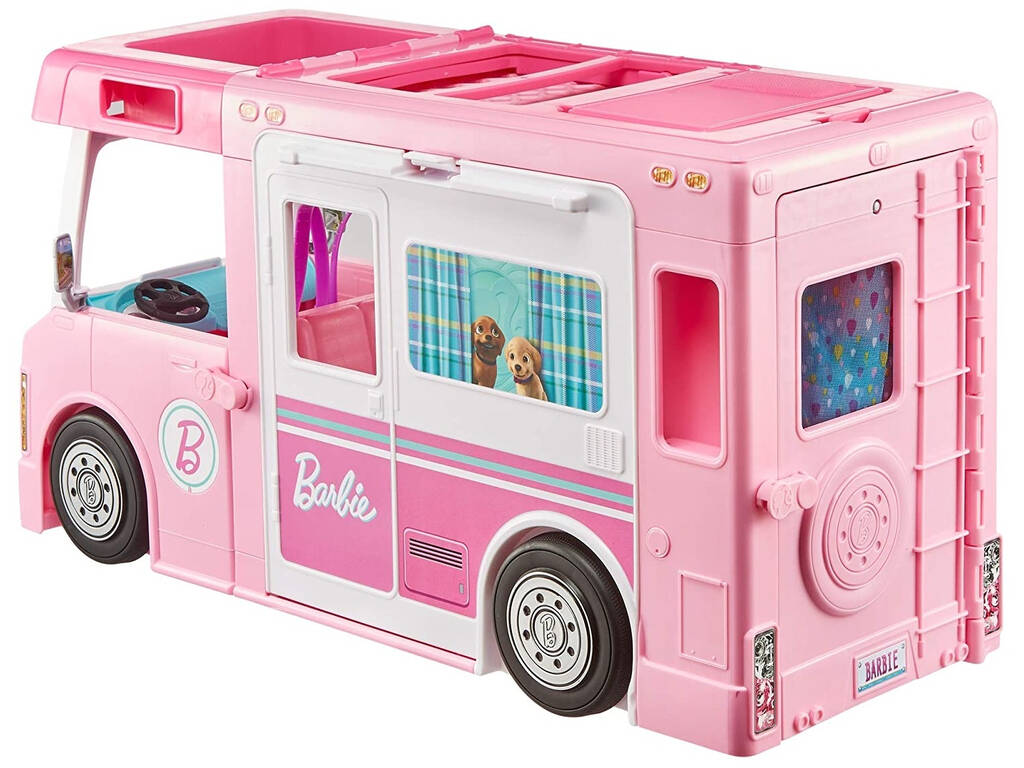 Barbie Camping-car avec des Accessoires Mattel GHL93