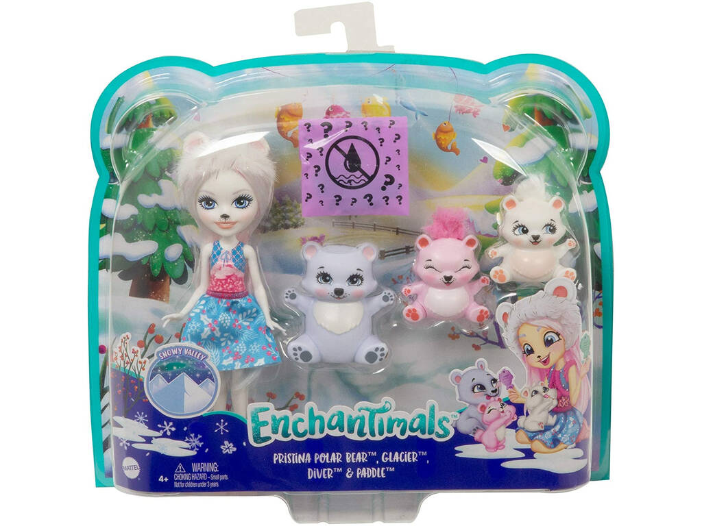 Enchantimals Urso Polar e Família Mattel GJX47