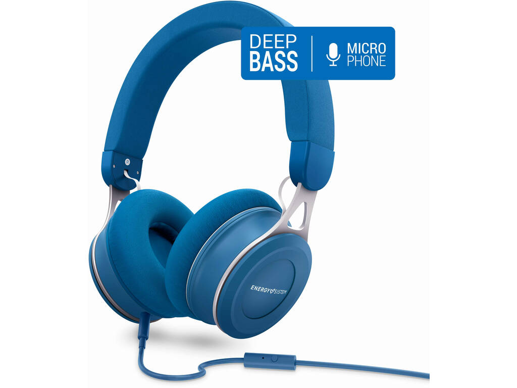 Écouteurs Headphones Urban 3 Mic Blue Energy Sistem 44689