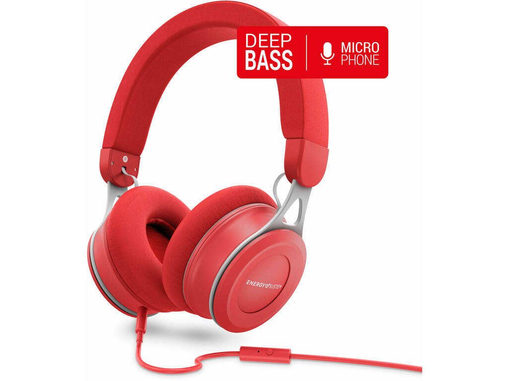 Auscultadores Headphones Urban 3 Mic Red Energy Sistem 44690