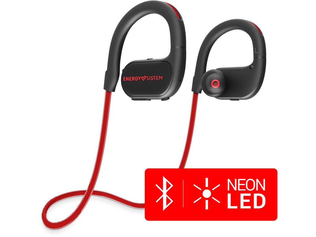 Earphones Kopfhörer BT Running 2 Neon Red Energy Sistem 44816