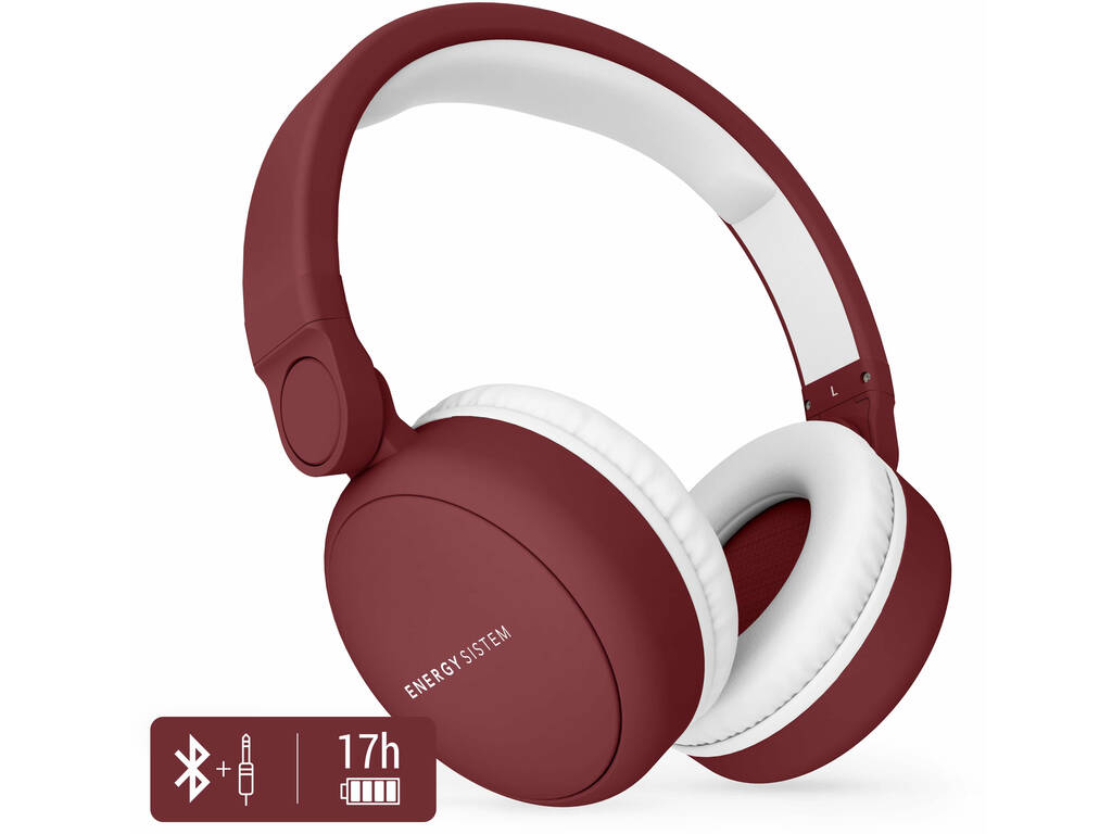 Auscultadores Headphones 2 Bluetooth Ruby Red Energy Sistem 44579