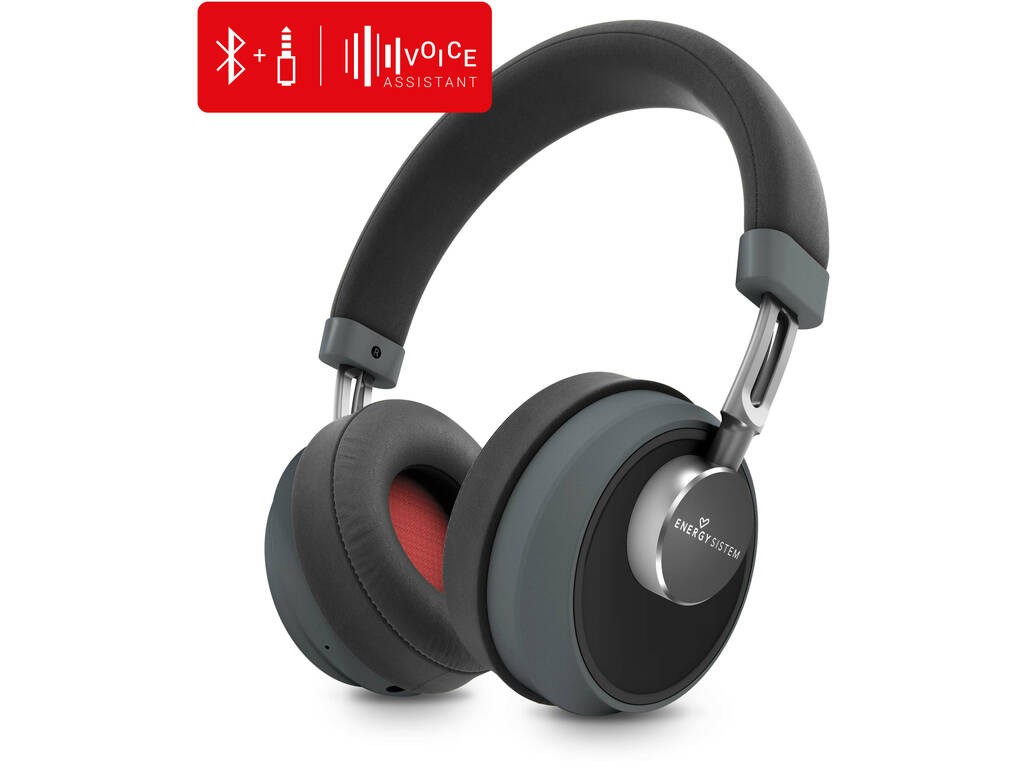 Auscultadores Headphones BT Smart 6 Voice Assistant Titanium Energy Sistem 44645