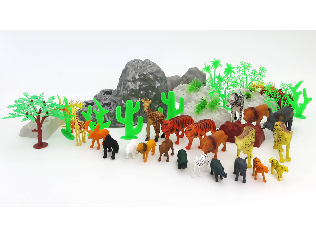 Animaux Jungle Monde Animal 60 Pièces