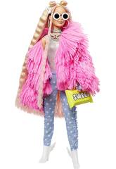 Barbie Fashionista Extra Vestido Rosa Con Mascota y Complementos Mattel GRN28