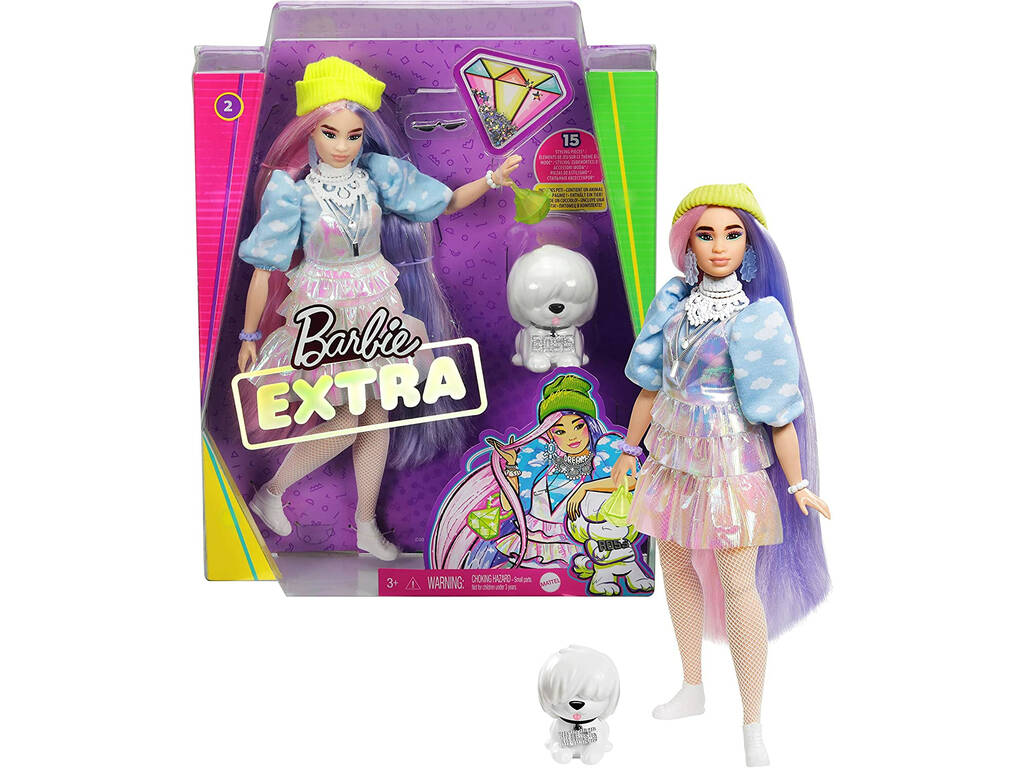 Barbie Extra 2 con Perrito y Accesorios Mattel GVR05